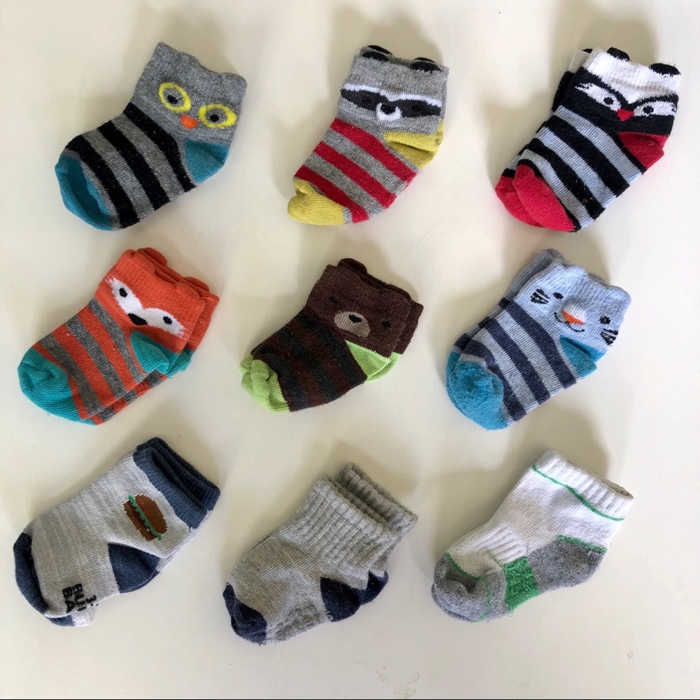 Baby Socks - 9 pairs